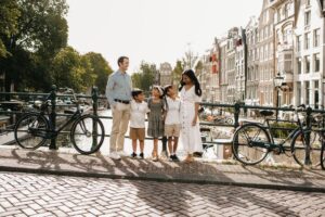 Familien Rey sammen i Amsterdam i 2019.