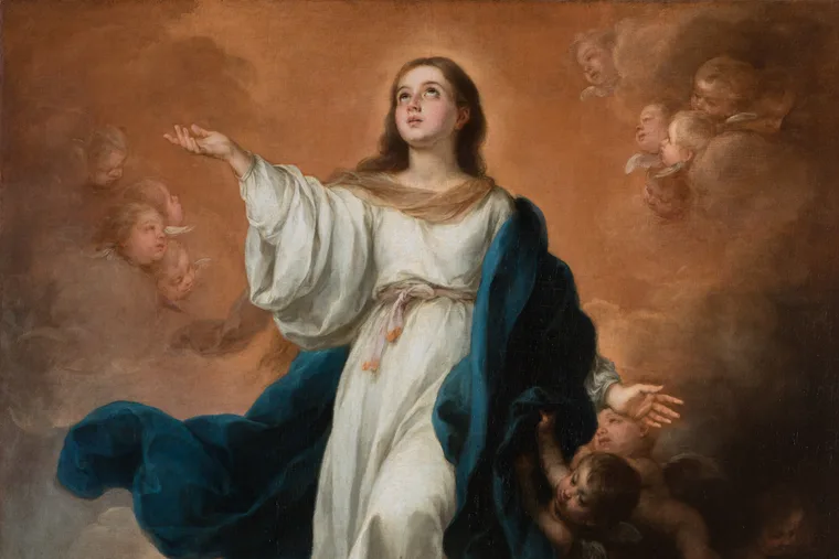 Detalje af Murillos Walpole Immaculate Conception
