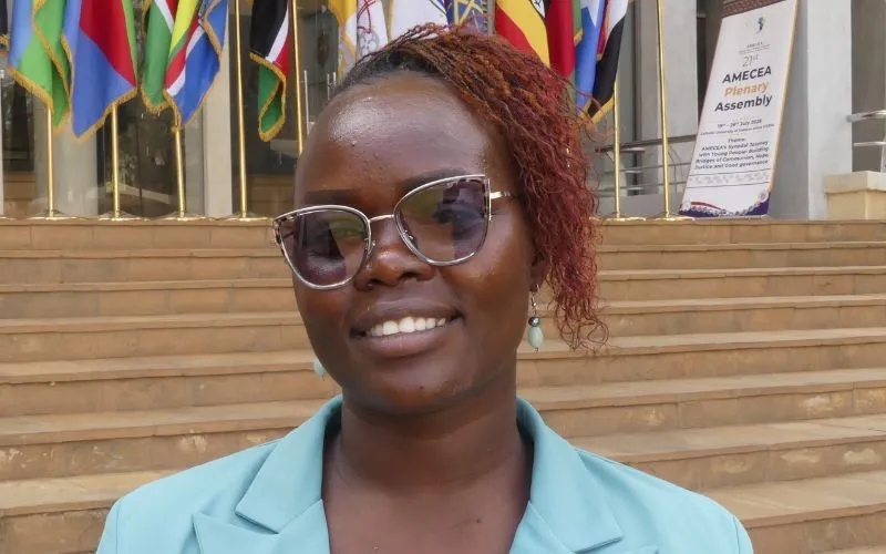 Ungdomsdelegaten Georgette George Wani ved AMECEA-forsamlingen