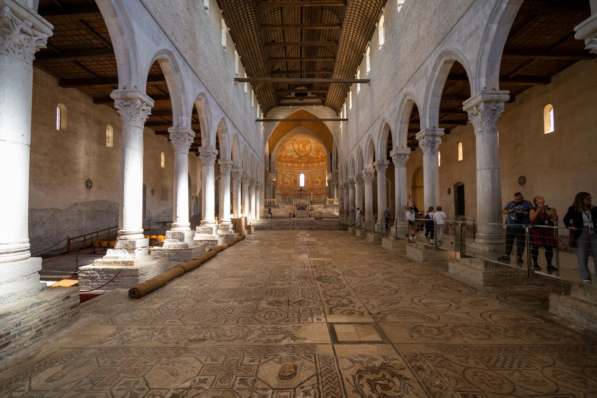Basilikaen i Aquileia med sin tidligt kristne mosaik.