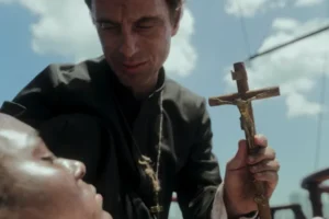 St. Peter Claver gør tjeneste om bord på et slaveskib.