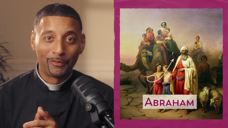 Pastor Josh Johnson i podcasten »The Bible in a Year: Family Edition«.