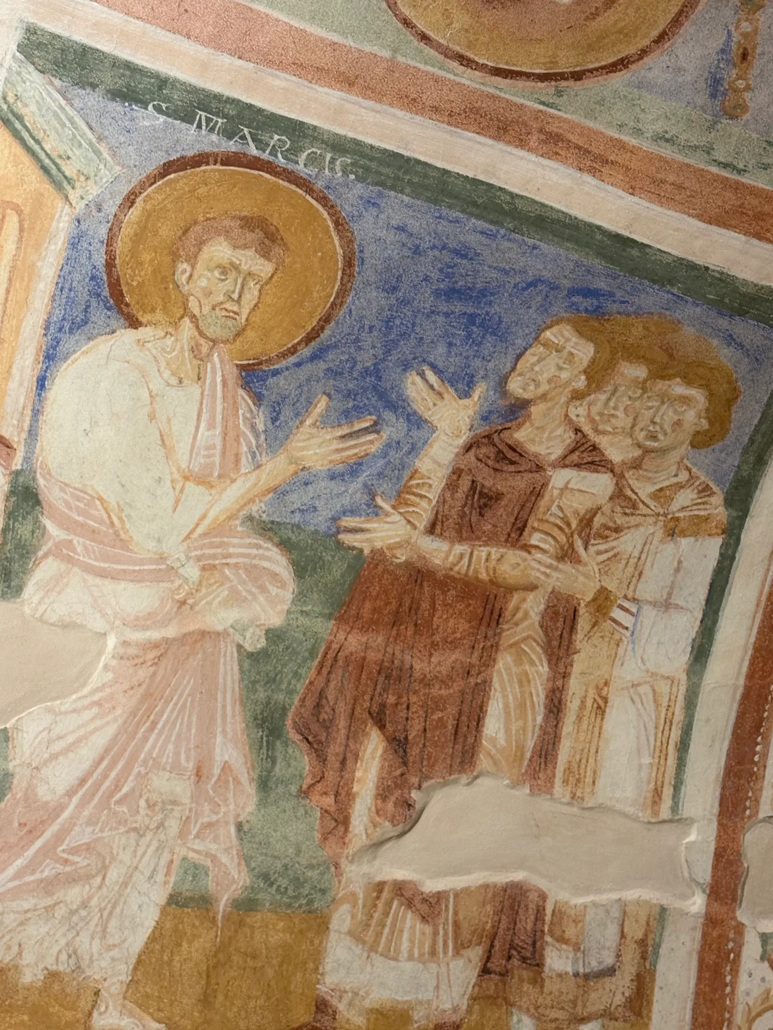 Fresko af St. Markus i basilikaen i Aquileia.
