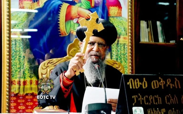 Patriark Abune Mathias I fra Den etiopisk-ortodokse Tewahedo-kirke